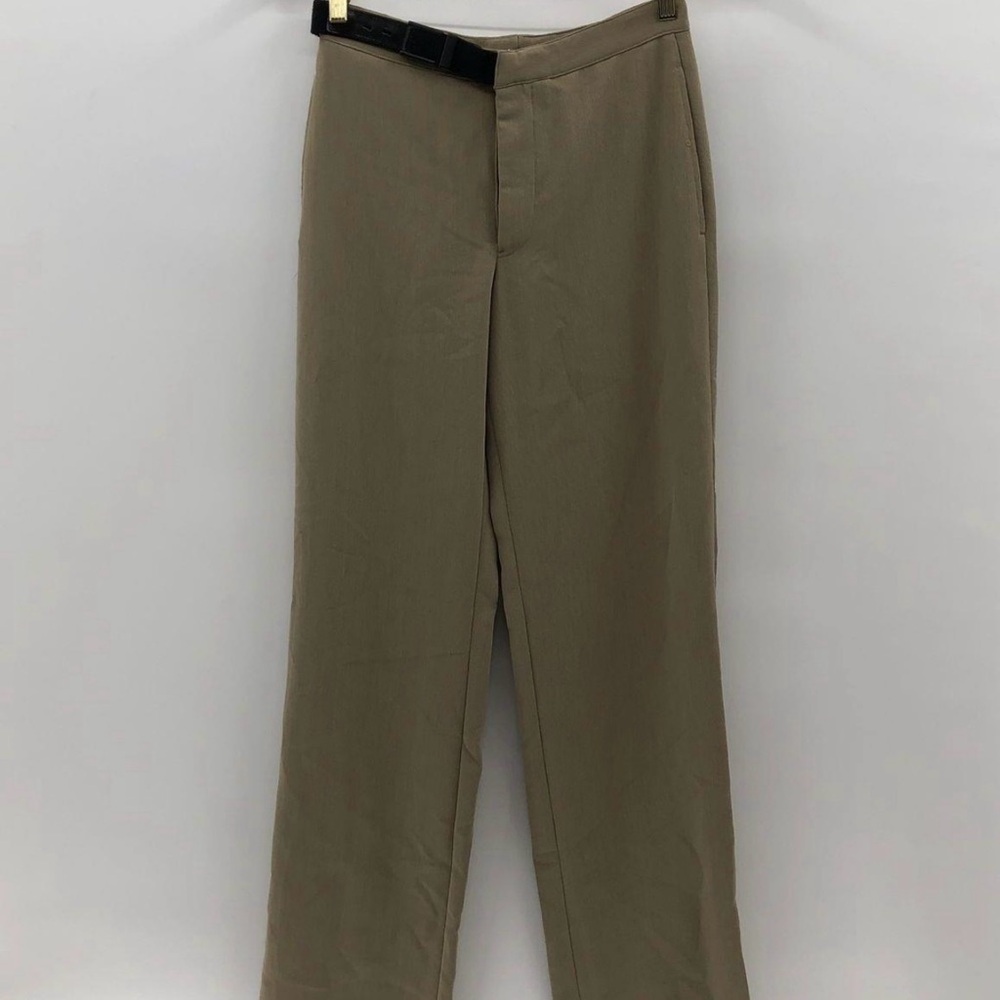Armani Collezioni Tan Chinos with Classic Flat Front Design
